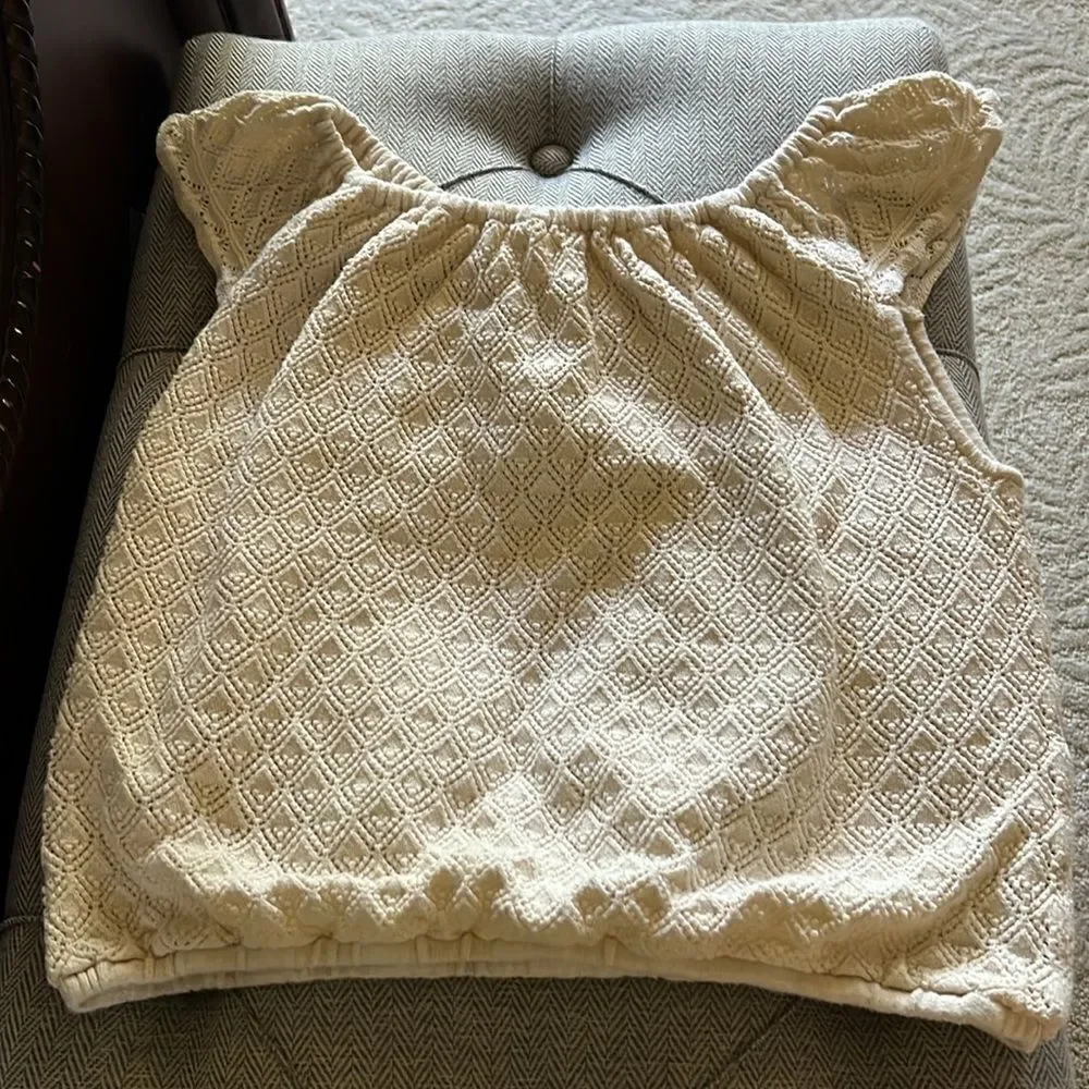 Janie and Jack Crochet Scalloped Trim Top and Shorts Size 16